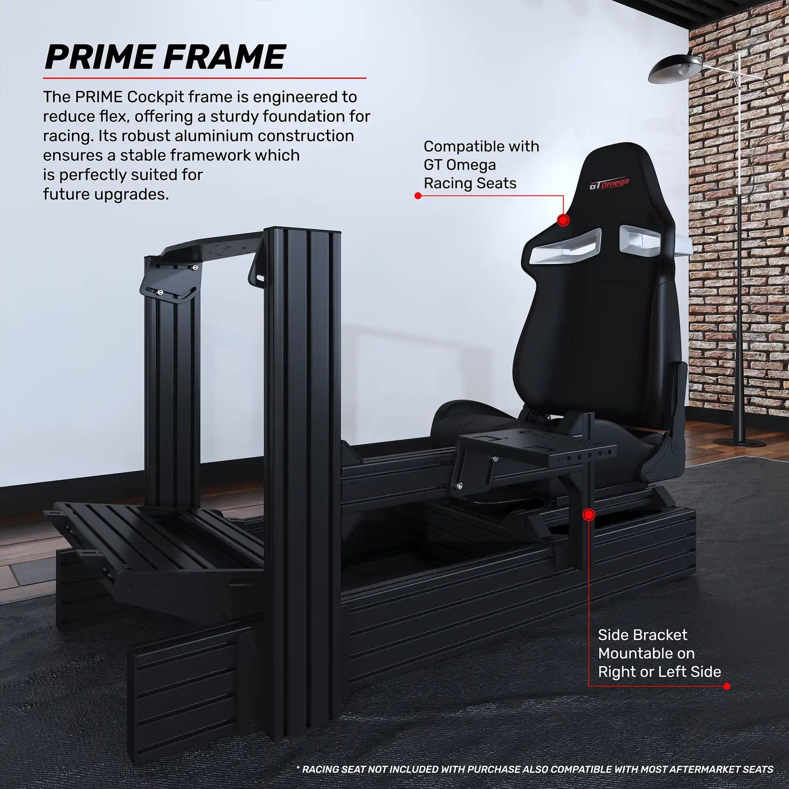 GTOmega Apex Aluminum Racing Cockpit
