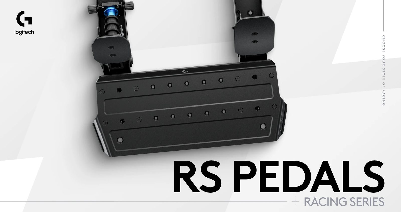 Logitech G RS Pedals — Sim Racing Pedals with 75 kg Load Cell
