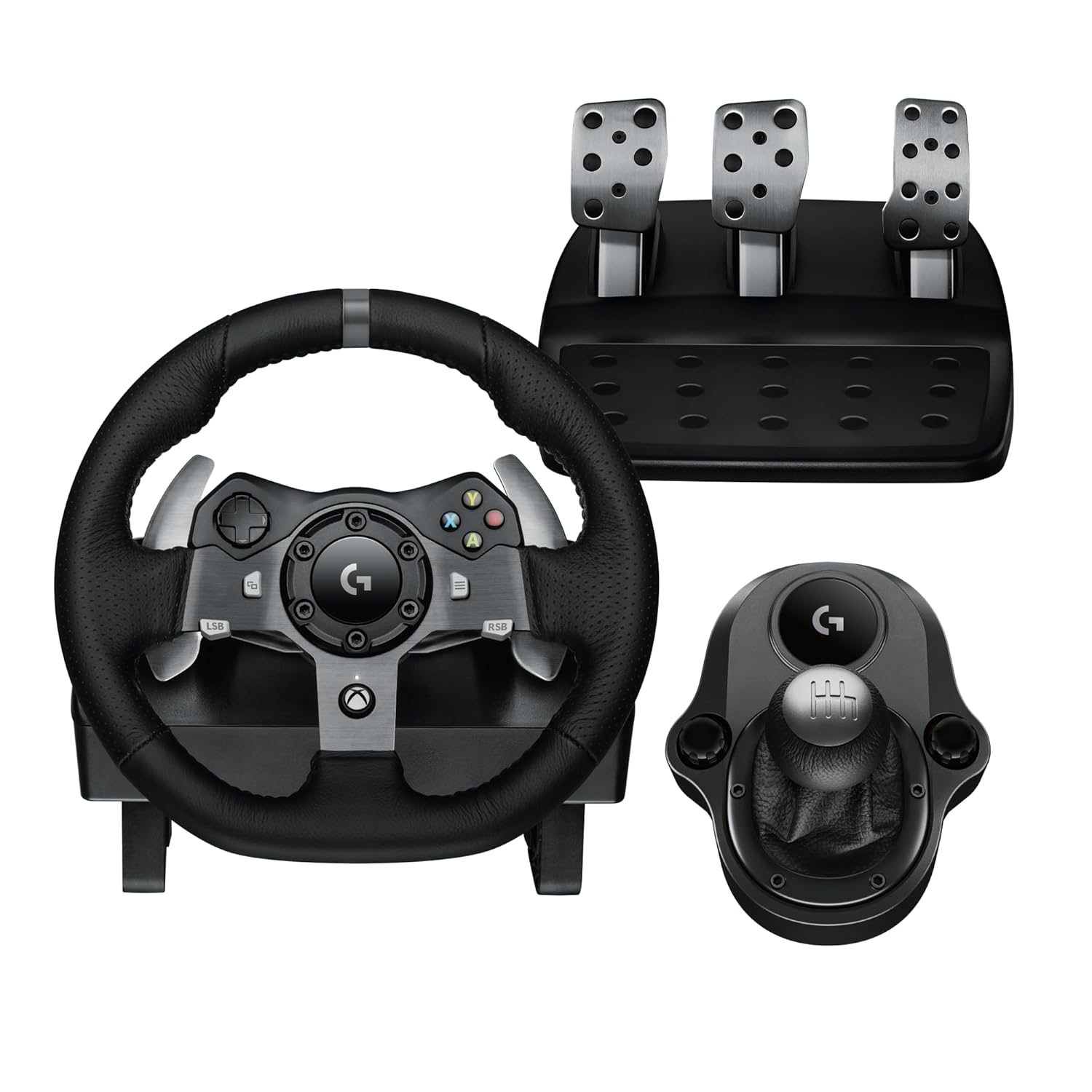 Logitech G920 Driving Force Racing Wheel + Pedals (Xbox Series X|S, Xbox One, PC, Mac)