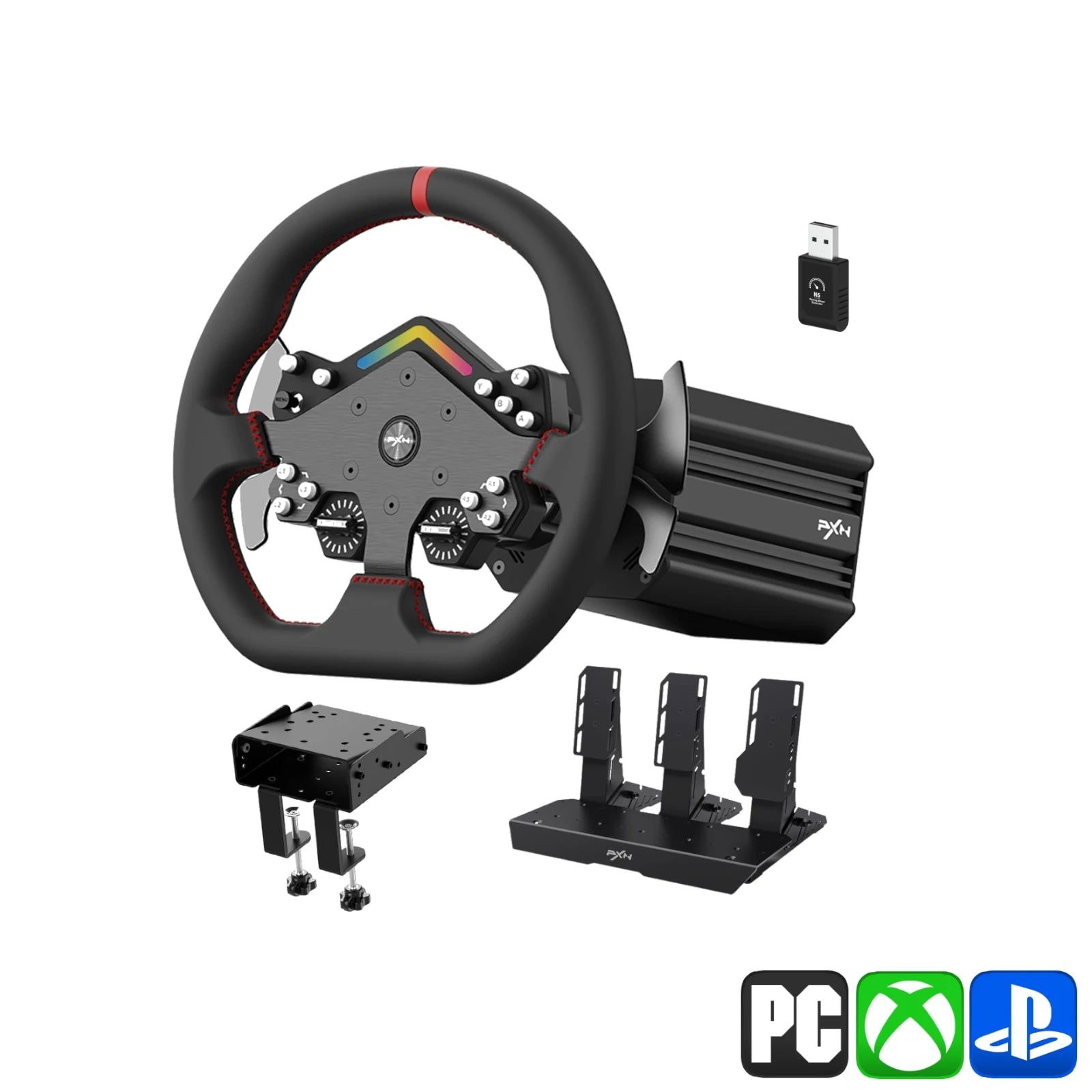 PXN V12 Lite Direct Drive Racing Wheel Bundle (PC, multi-platform)
